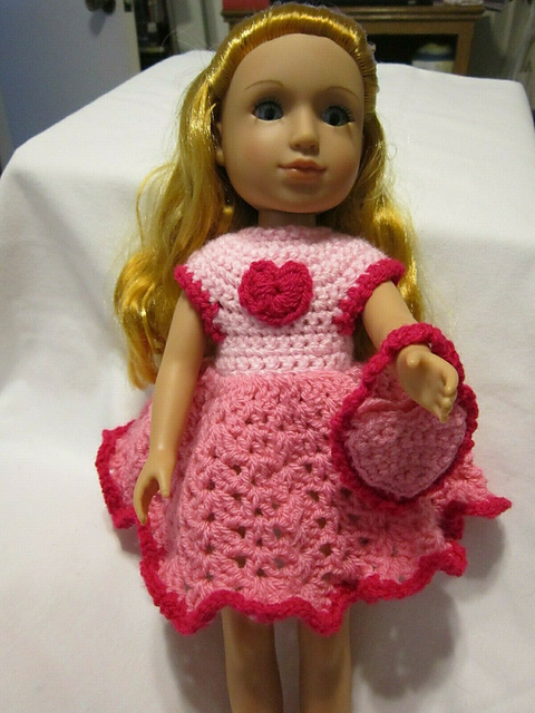 Valentine/St Paddy's Dress Doll Clothes