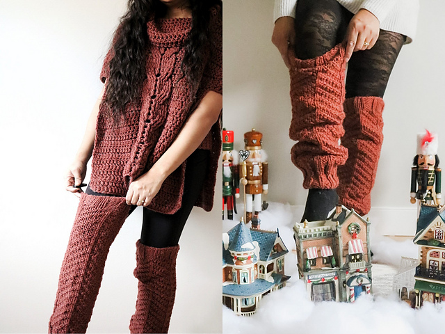 Pine Needles Leg Warmers
