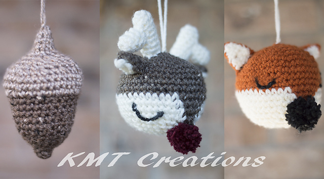 Woodland  Christmas Ornament Set