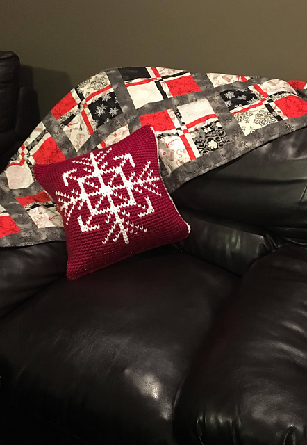 Snowflake Christmas Pillow