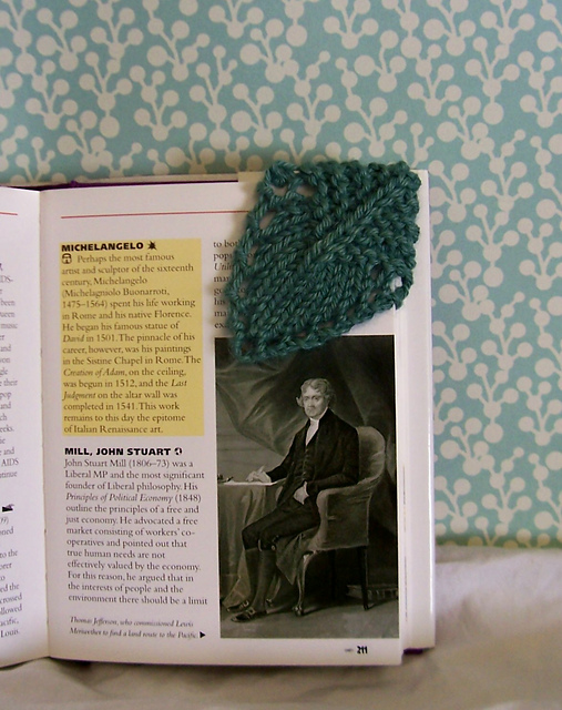 Half Garter Leaf Bookmark