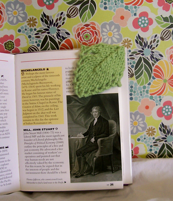 Center Rib Leaf Bookmark