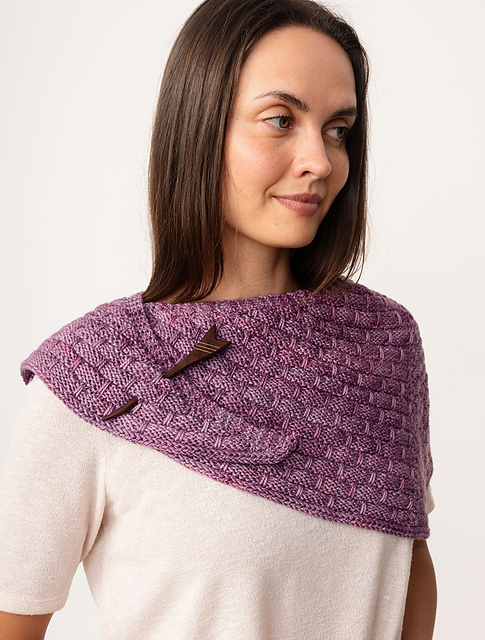 Ridged Crescent Shawlette