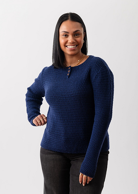 Ravelry: Henley Pullover pattern by Sandi Rosner