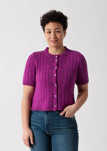 Ribs and Lace Cardi