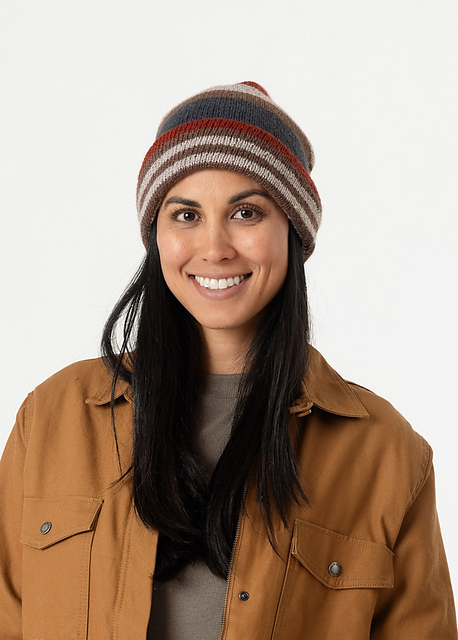 Stripe Right Beanie