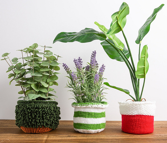 Holly Jolly Plant Container Covers