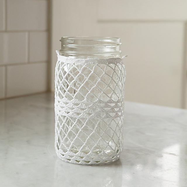 Crocheted Ball Jar Cozies