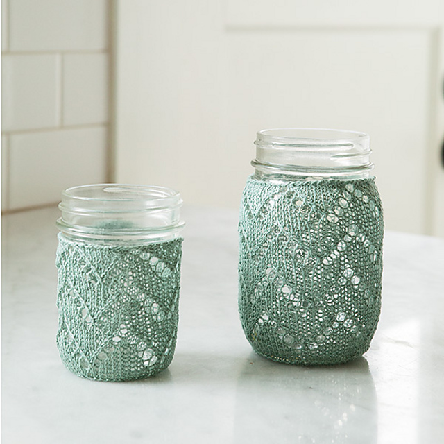 Chevron Mason Jar Cozy