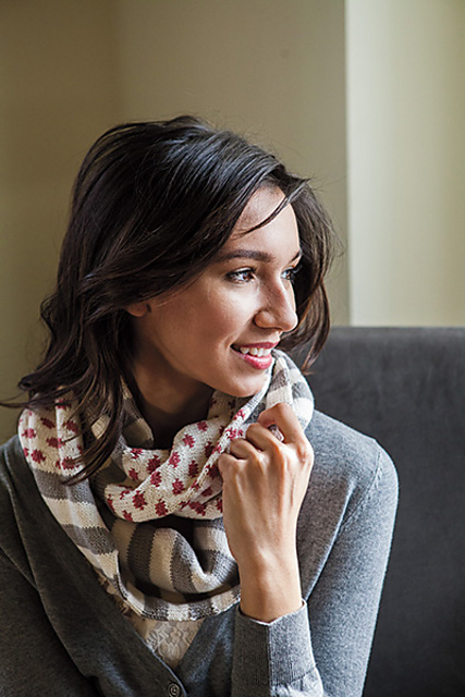 Polka Dot Stripes Cowl