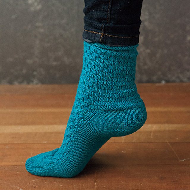 Basket Rib Socks