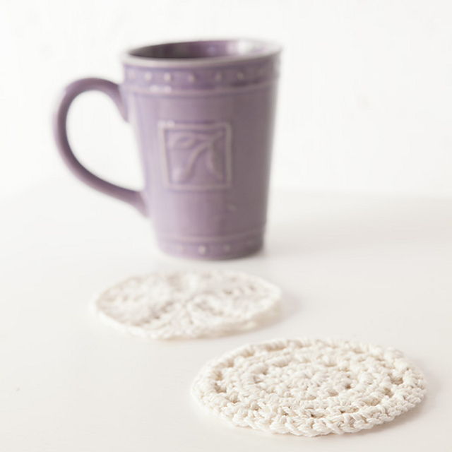 Knit & Crochet Coaster Set