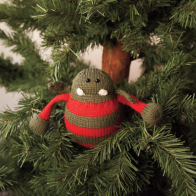Round Christmas Monster