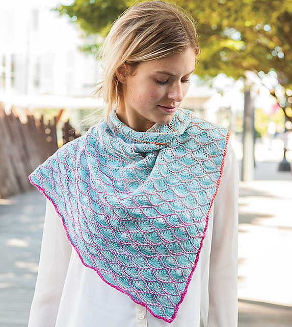 Deep Ocean Shawl