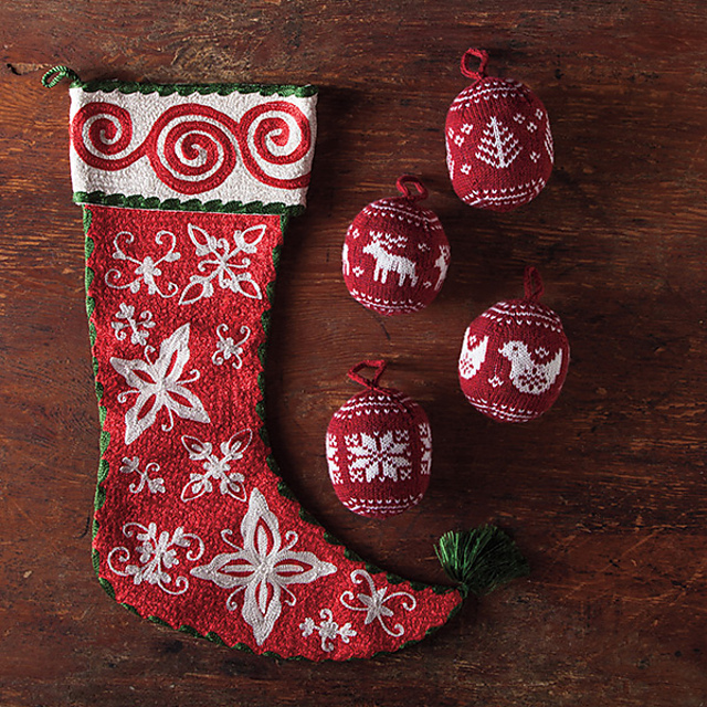 Festive Fair Isle Ornaments