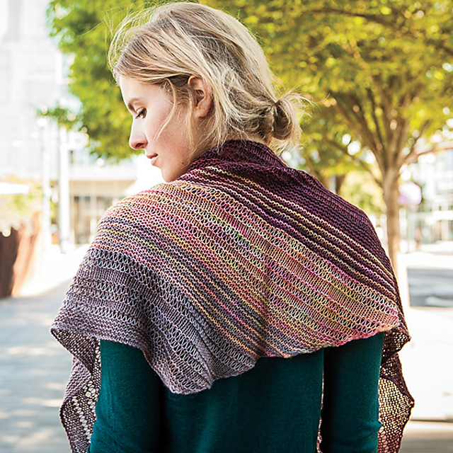 color shifting shawl