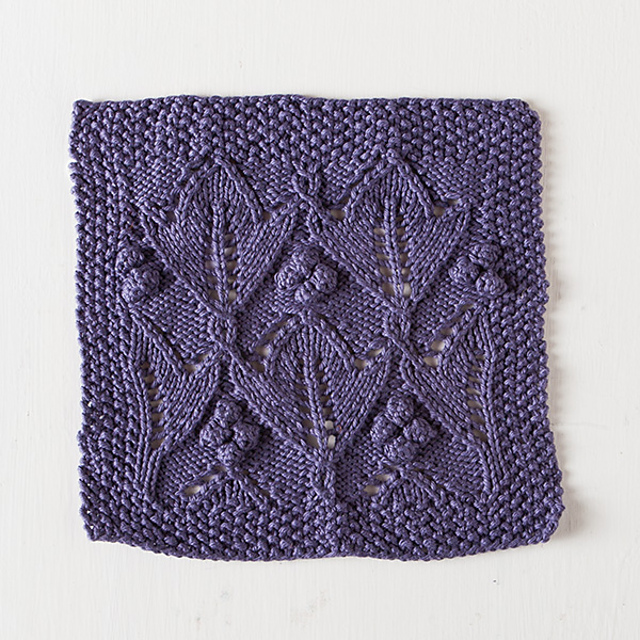 Plum Lotus Dishcloth