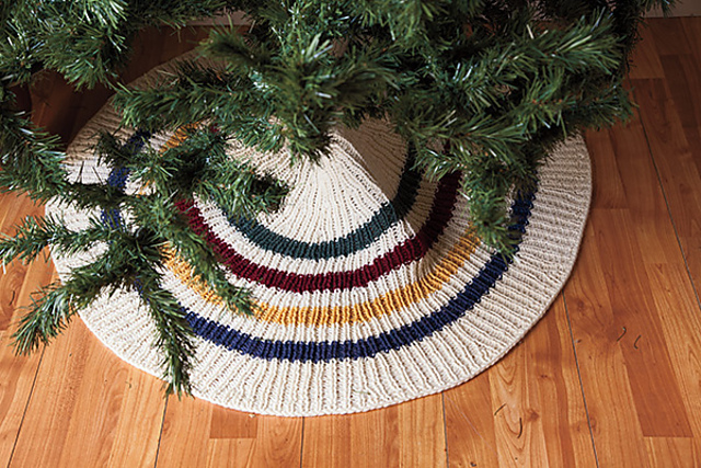 Christmas Stripes Tree Skirt
