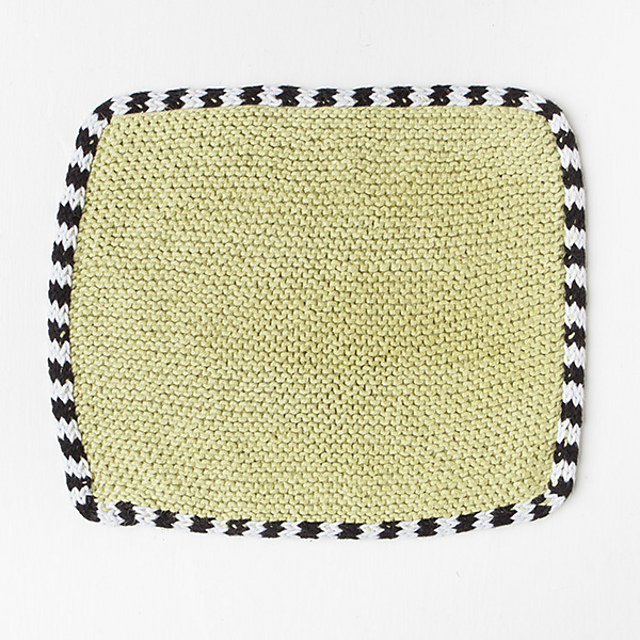 Stripy I-Cord Dishcloth