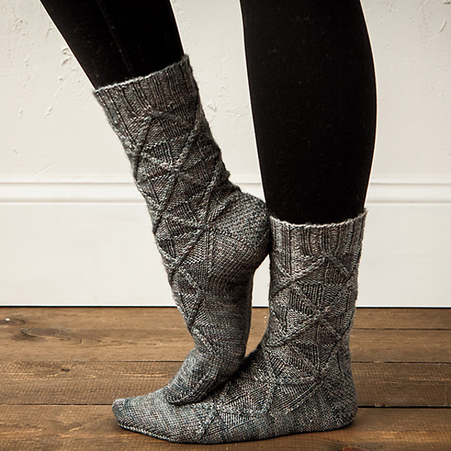Ravelry: Transversal Socks pattern by Mone Dräger