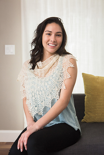 Gathering Feathers Lace Shawl