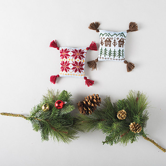 Cabins and Poinsettia Sachets