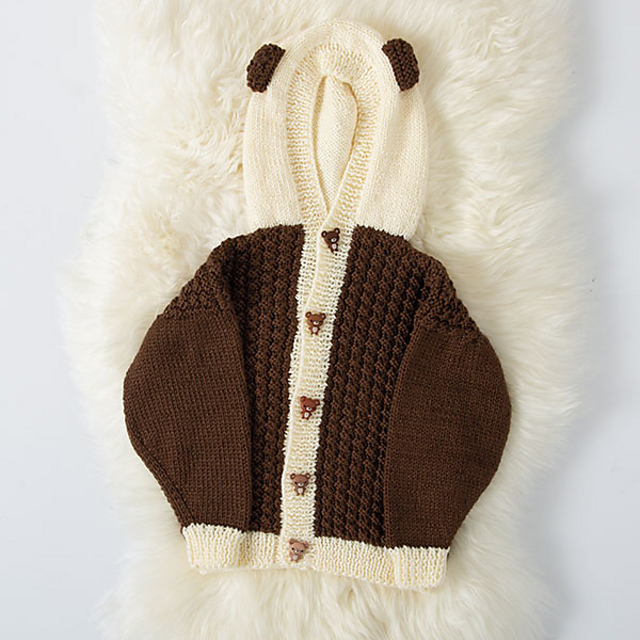 Basketweave Animal Hoodie