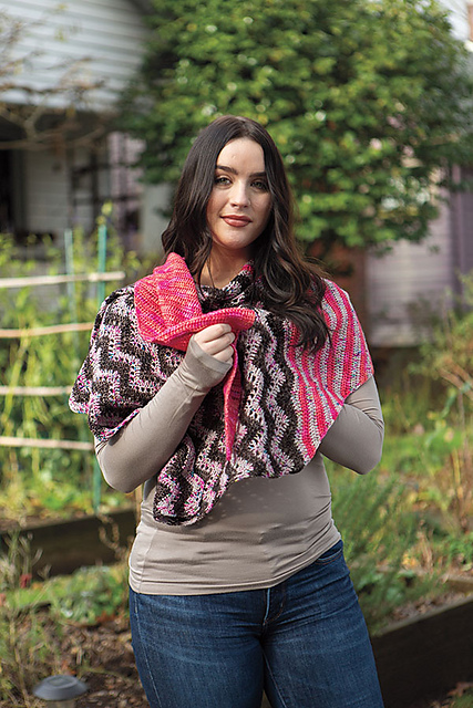 Chevron Pop Shawl