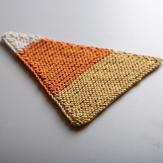 Candy Corn Dishcloth
