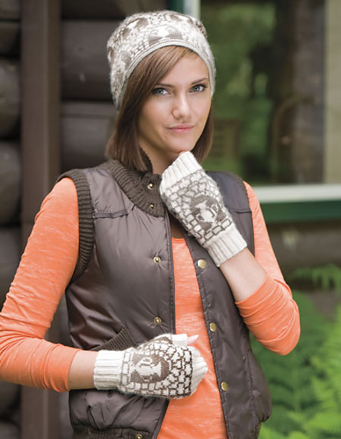 Architecture Hat and Mitts - Aqueduct 