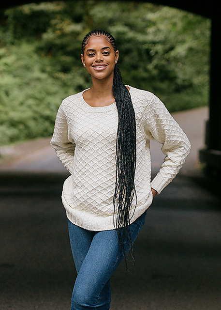 Textured Diamonds Pullover
