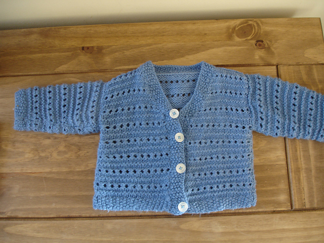 Project 15 - Cardigan with Eyelet Lace