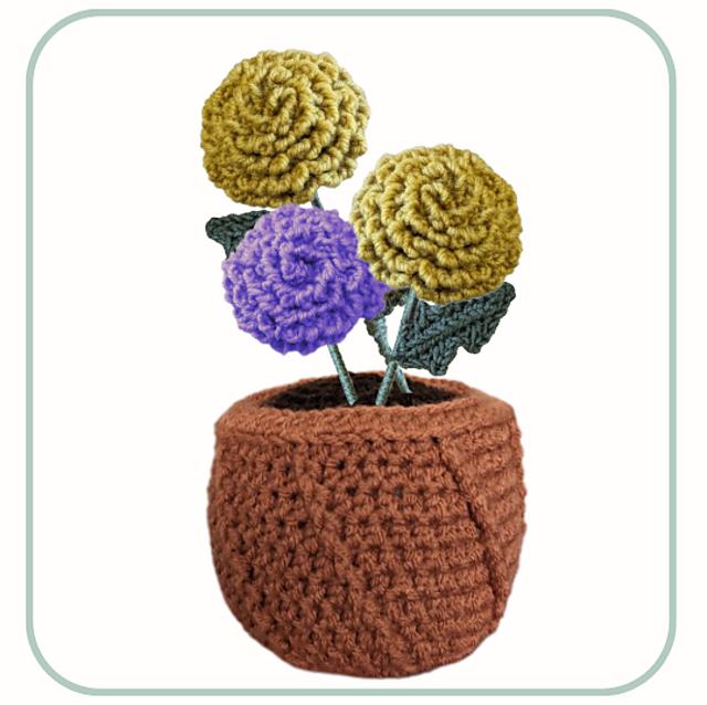 Marigold Flower Pot