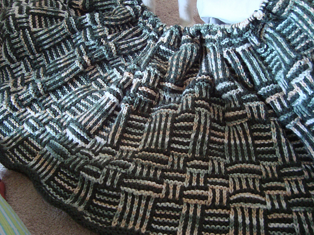 Basket Weave Afghan