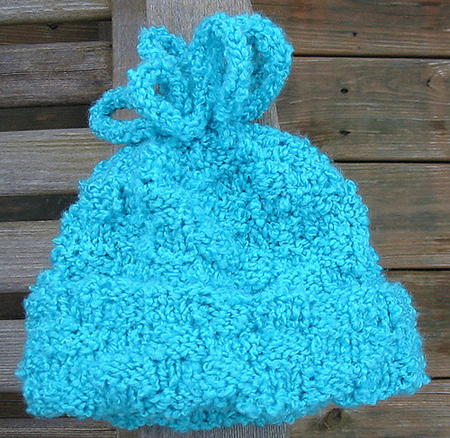 Ravelry Loopy Hat Topper pattern by Katherine Vaughan