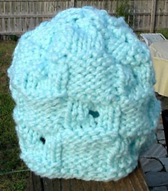 Holes and Squares Baby Hat