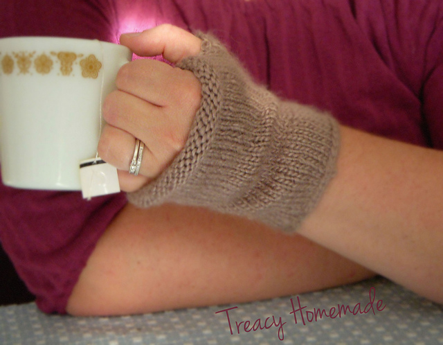Tea Time Fingerless Gloves