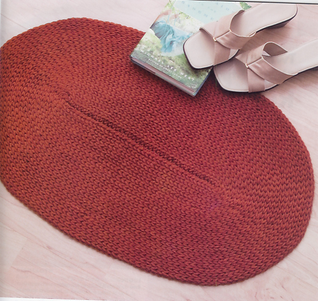 Back-Knit Single Stitch Rug