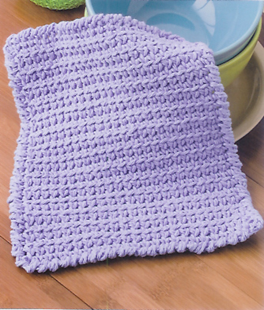 Double-Knit Single Stitch Dishcloth