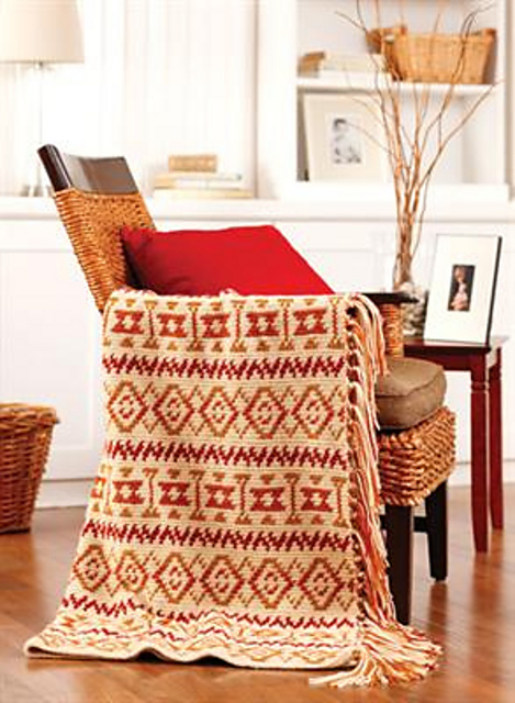 Southwest Warmth Fair Isle Afghan