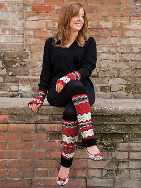 Fair Isle Fingerless Mits