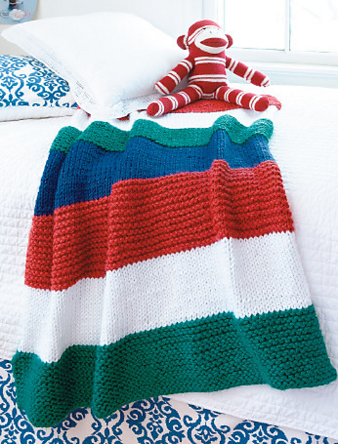 Striped Afghan (Knooked or Knit)
