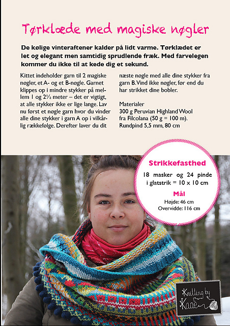 Tørklæde med magiske nøgler