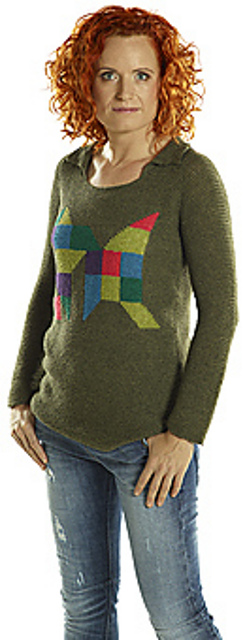 Grafisk Gobelin bluse