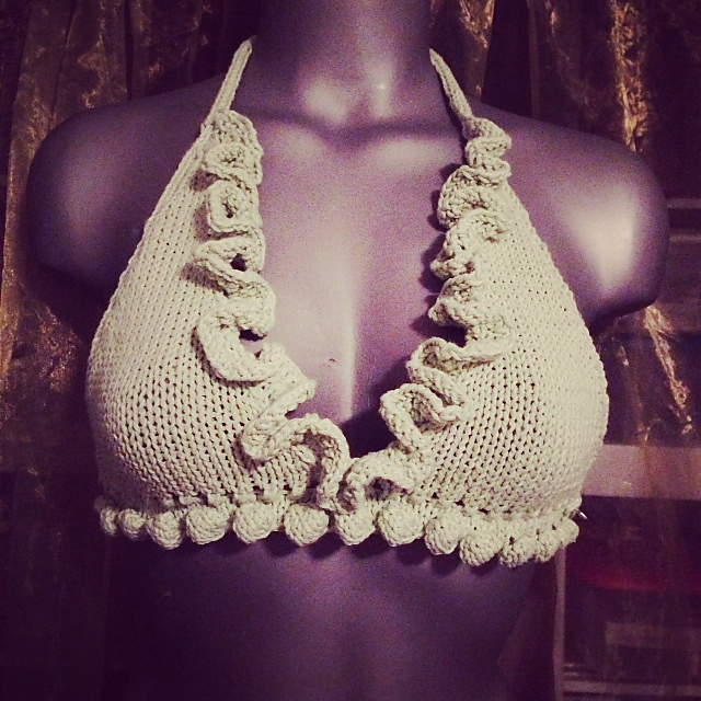 One Button Bikini Top