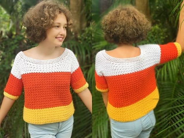 Candy Corn Sweater