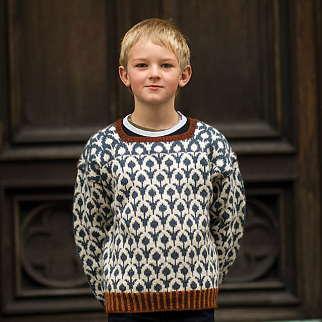 Norrsunda Helgonblomma Childs Sweater
