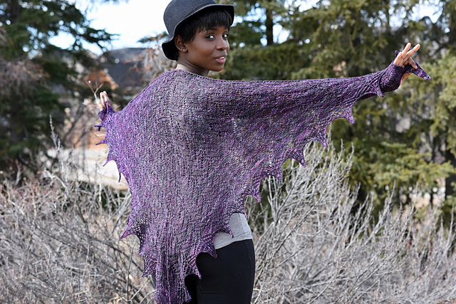 Ceylon Shawl and gloves