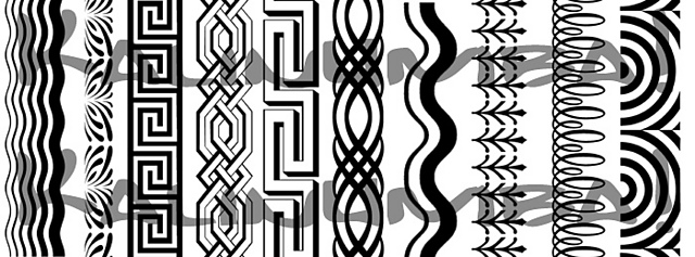 double knit scarf charts I