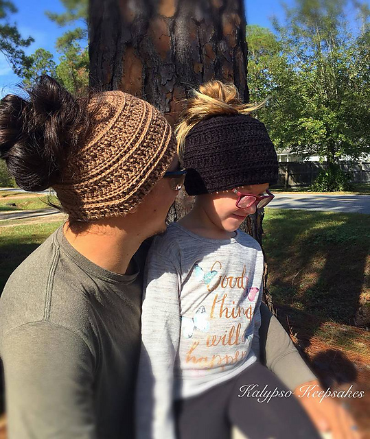 Not So Messy Bun Hat or Beanie
